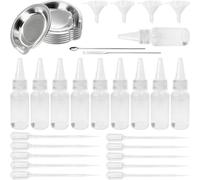 Flacons de peinture vides de 30 ml, flacons compte-gouttes vides et | Kit de mélange aérographe pour artisanat, loisirs, peinture de modèle, toile, bois, tissu, mur, meubles, voiture, école