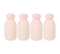 Flacons de Voyage 100ml en Pe, Lot de 4, Rose, Rechargeables