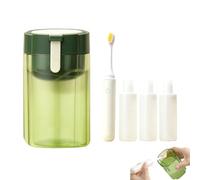 Flacons de voyage pour articles de toilette | 50 ml 4-en-1 Nomade et Rechargeable - Flacon à shampoing avec brosse à dents incluse | Idéal Pour Les Hôtels Les Vacances Train Avion Croisière Camping Gy