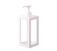 Flacons distributeurs de savon à pompe de 500/750/1000 ml, en plastique transparent, rechargeable, pour salle de bain (750 ml, blanc)