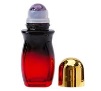 Flacons en verre pour huiles rechargeables 50 ml | Bouteilles à bille en verre ambré pour salon, beauté, voyage, maison, lieu de travail