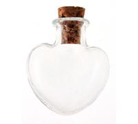 Flacons / Fiole Coeur + Bouchon Liège 2 Pièces - Graine Créative