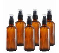 Flacons vaporisateurs verre ambré 100 ml spray noir - VEN100B (60)