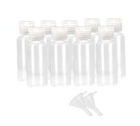 Flacons Vides de Shampoing Set de Pièces 50ml, en Plastique Lot de 17 | Voyage, Format Portable et Rechargeable, Mini Entonnoir Inclus, Toilette et Usage Quotidien