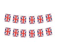 Flacs britanniques Royaume-Uni Small String Flag Banner Mini National Country World Flags Flags Banners For Party Events Classroom Garden Olympic