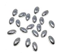 Fladen Fishing Lot de 20 Poids percés Non Toxiques en Vrac Disponibles en 4 g 6 g 10 g 13 g 18 g 25 g et 30 g Idéal pour la pêche au brochet, au Flotteur, Gris argenté, 4g / 0.14oz