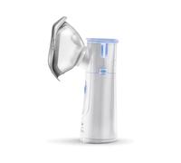 Flaem, Light Neb, Portable, Silencieux, Léger, Ergonomique et de Poche, Aérosol pour Voies Respiratoires Basses, Machine Aérosol Certifiée pour Adultes et Enfants avec Masques Soft Touch