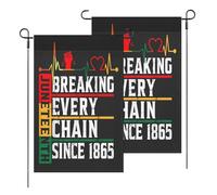 Flag Briser Toutes Les Chaînes Depuis Garden Couture Double Face Garden Flag Personnalisé Drapeaux Pour Patio Bar Home 3X5Ft