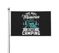 Flag Les Meilleurs Souvenirs Se Créent En Camping Œillets Métalliques Drapeaux Couleur Vive Bannière Pour Jardin Intérieur Célébrations 3X5Ft
