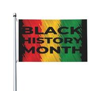 Flag Mois De L'Histoire Des Noirs Polyester Garden Flag Œillets Métalliques Drapeau Pirate Pour Bar Patio Home 3X5Ft