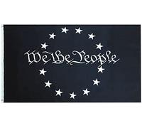 Flag Nous, le peuple, Betsy Ross, 13 étoiles, Noir et blanc Drapeau | CéLéBrations 3x5 FT RéSistant Aux IntempéRie Grande Drapeau Couleur Vive Bannière personnalisée Rue DéCo FêTe FestivitéS