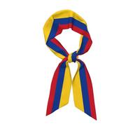 Flag of Colombia Écharpe longue légère pour femme, 118 x 7,9 cm, écharpe à cheveux, bandeau, chapeau, décoration, noir, taille unique