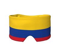 Flag of Colombia Masque de sommeil réglable et cache-oreilles, bandeau unisexe pour dormir sur le côté (68,1 x 10,9 cm), couverture confortable pour l'intérieur et l'extérieur, voyage, yoga,