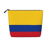 Flag of Colombia Trousse de toilette et de maquillage pour femme Unisexe Noir Taille unique