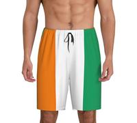 Flag of Cote d'Ivoire Short de nuit pour homme avec poches latérales Coupe respirante Disponible en grand