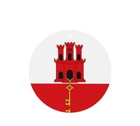 Flag of Gibraltar Lot de 4 désodorisants pour voiture à suspendre avec parfum durable pour voitures, maisons et plus encore