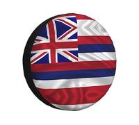 Flag of Hawaii American Tire Cover - Housse de protection de pneu anti-poussière et protection solaire pour remorque, caravane, jeep, SUV et plus encore