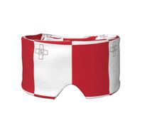 Flag of Malta Masque doux pour les yeux - Masque de sommeil confortable pour les personnes dormant sur le côté, blocage de la lumière, masque relaxant sans pression pour les yeux
