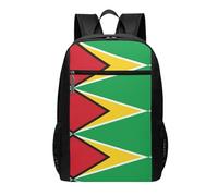 Flag of MaltaBackpack Sac à dos pour ordinateur portable 17" adapté pour les voyages ou le travail, Drapeau de la Guyane, taille unique