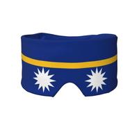 Flag of Nauru Masque doux pour les yeux - Masque de sommeil confortable pour les personnes dormant sur le côté, blocage de la lumière, masque relaxant sans pression pour les yeux