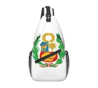 Flag of Peru Sac à bandoulière décontracté durable grande capacité léger et respirant Convient pour divers lieux de plein air
