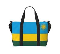 Flag of Rwanda Sac de voyage à bandoulière pour femme Sac à main décontracté avec fermeture éclair Convient pour le travail, les voyages, le fitness, les voyages