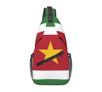 Flag of Suriname Sac à bandoulière décontracté durable grande capacité léger et respirant Convient pour divers lieux de plein air