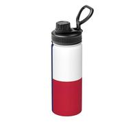 Flag Of Texas Printing Bouilloire de sport isotherme portable en acier inoxydable pour gym camping 532 ml
