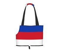 Flag of The Sorbs Sac de transport pour chien et chat - Sac de transport pour animal domestique - Convient pour les chiots et les petits chats - Noir