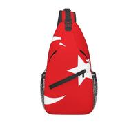 Flag of Turkey Sac à bandoulière décontracté durable de grande capacité léger et respirant Convient pour divers lieux de plein air