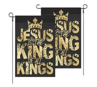 Flag Peu Importe Qui Est Président, Jésus Est Roi Protection Uv Drapeau Couleur Vive Drapeaux Pour Patio Decor Home 3X5Ft