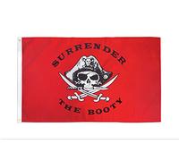 Flag Pirates, Rendez Le Butin ! Pirates Du Crâne Rouge Double Face Bannière Personnalisée Couleur Vive Bannière De Drapeaux Personnalisés Pour Garden Bateau Bar 90X150Cm