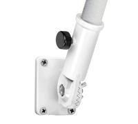 Flag Pole Holder - Heavy Duty Windproof Mounting, Tough Aluminum Alloy Outdoor Bracket, Sturdy Stainless Steel Wall Hardware, Rust Proof Weather Resistant Fixings - For Home Garden Porch Wall
