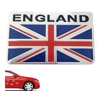 Flag Union Jack - Car Emblem Angleterre British Flag | Drapeau De Voiture Reine Elizabeth, Autocollant De Voiture De Drapeau Britannique En Alliage En Aluminium, Parfait Pour L', L'arrière, Le