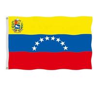 Flag Venezuela 8 Étoiles République Bolivarienne Du Venezuela 2 Œillets Grande Drapeau Résistant À La Décoloration Bannière De Drapeaux Personnalisés Pour Intérieur Parade Bar 90X150Cm