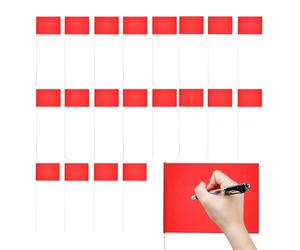 FLAGES DE MARCHAGE - 20,87 Pouces, Drapeau Des Marqueurs De Chantier Pôle | Paysages De Marquage Drapeaux Paysages - Marqueurs De Terre Rouge Pour L'irrigation Pour Le Paysage Du Paysage