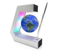 Flagest Globe à lévitation magnétique avec lumières LED, contrôle tactile et stylo, globes flottants pour décoration éducative, maison, bureau, bibliothèque, cadeau créatif d'anniversaire, de