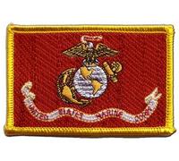 Flaggenfritze Écusson drapeau USA US Marine Corps - 8 x 6 cm