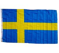 Flaggenking King Drapeau de la Suède Drapeau Multicolore 150 x 90 x 1 cm 16998 Boîte