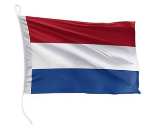 FLAGLY Drapeau de bateau des Pays-Bas 45 x 30 cm format paysage - 115g/m² poids du tissu - imprimé, robuste avec corde & boucle, Accessoires Bateaux à moteur