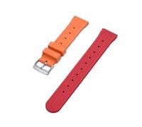 FLAGPVPAGT Bracelet De Montre 20 Mm 22 En Caoutchouc Fluoré Fit For Intelligente, Adapté À La Plongée Traditionnelle For Homme(Red Orange,22mm)