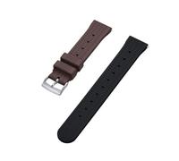 FLAGPVPAGT Bracelet De Montre 20 Mm 22 En Caoutchouc Fluoré Fit For Intelligente, Adapté À La Plongée Traditionnelle For Homme(Black Brown,20mm)