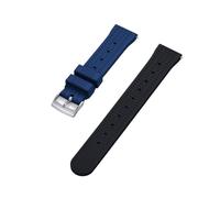 FLAGPVPAGT Bracelet De Montre 20 Mm 22 En Caoutchouc Fluoré Fit For Intelligente, Adapté À La Plongée Traditionnelle For Homme(Black Blue,20mm)
