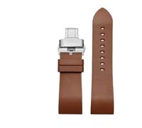 FLAGPVPAGT Bracelet De Montre En Caoutchouc Fluoré 23 Mm, Compatible Avec Les Bracelets Fit For Homme Des Séries PRW-6900/6800/3400 PRJ-B001(Brown silver buckle)