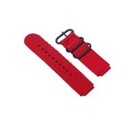 FLAGPVPAGT Bracelet De Montre En Toile 18 Mm, Compatible Avec Les Modèles AE1200/1300/1000 W-219, Nylon Modifié, Accessoire Fit For Homme(Red H)