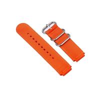 FLAGPVPAGT Bracelet De Montre En Toile 18 Mm, Compatible Avec Les Modèles AE1200/1300/1000 W-219, Nylon Modifié, Accessoire Fit For Homme(Orange S)