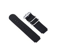 FLAGPVPAGT Bracelet De Montre En Toile 18 Mm, Compatible Avec Les Modèles AE1200/1300/1000 W-219, Nylon Modifié, Accessoire Fit For Homme(Black S)