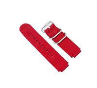 FLAGPVPAGT Bracelet De Montre En Toile 18 Mm, Compatible Avec Les Modèles AE1200/1300/1000 W-219, Nylon Modifié, Accessoire Fit For Homme(Red S)