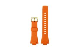 FLAGPVPAGT Bracelet De Rechange En Résine Fit For Homme, Compatible Avec La Série GST-B400(Orange gold pin)