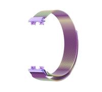 FLAGPVPAGT Bracelet En Métal Adapté Fit For Huawei Band 8 9 10, Avec Étui TPU Souple, Protecteur D'écran, Remplacement, Boucle Magnétique Milanaise(Colorful,Band 8)